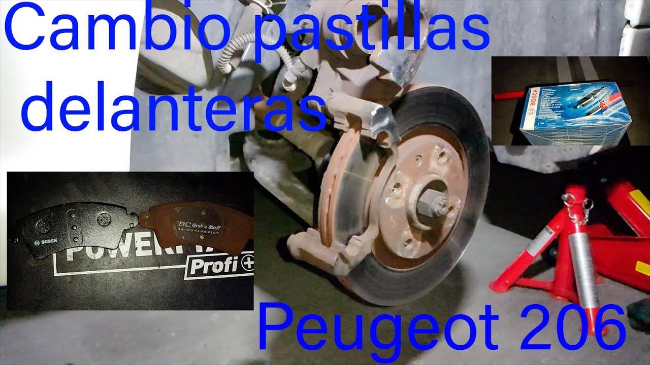 Cambio pastillas delanteras Peugeot 206