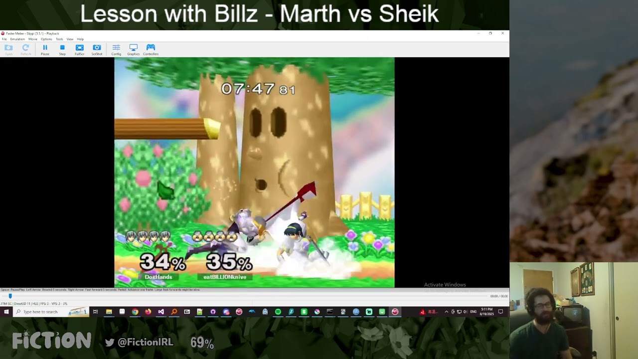 Fiction Melee Lesson ft. Billz - Marth vs Sheik
