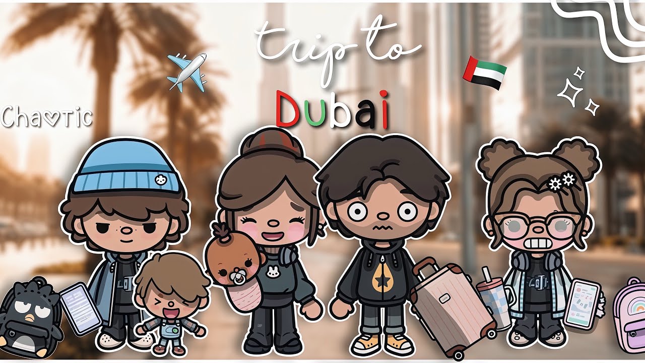 CHAOTIC Family Trip to Dubai 🇦🇪✨🤍😳 | Roleplay with Voice 🎙️…we were not ready for this
