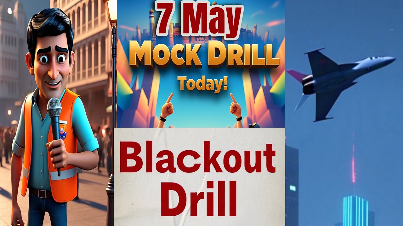 Blackout Drill | Mock Drill | 7th May 2025 drill | emergency drill | civil defence mock drill May 7