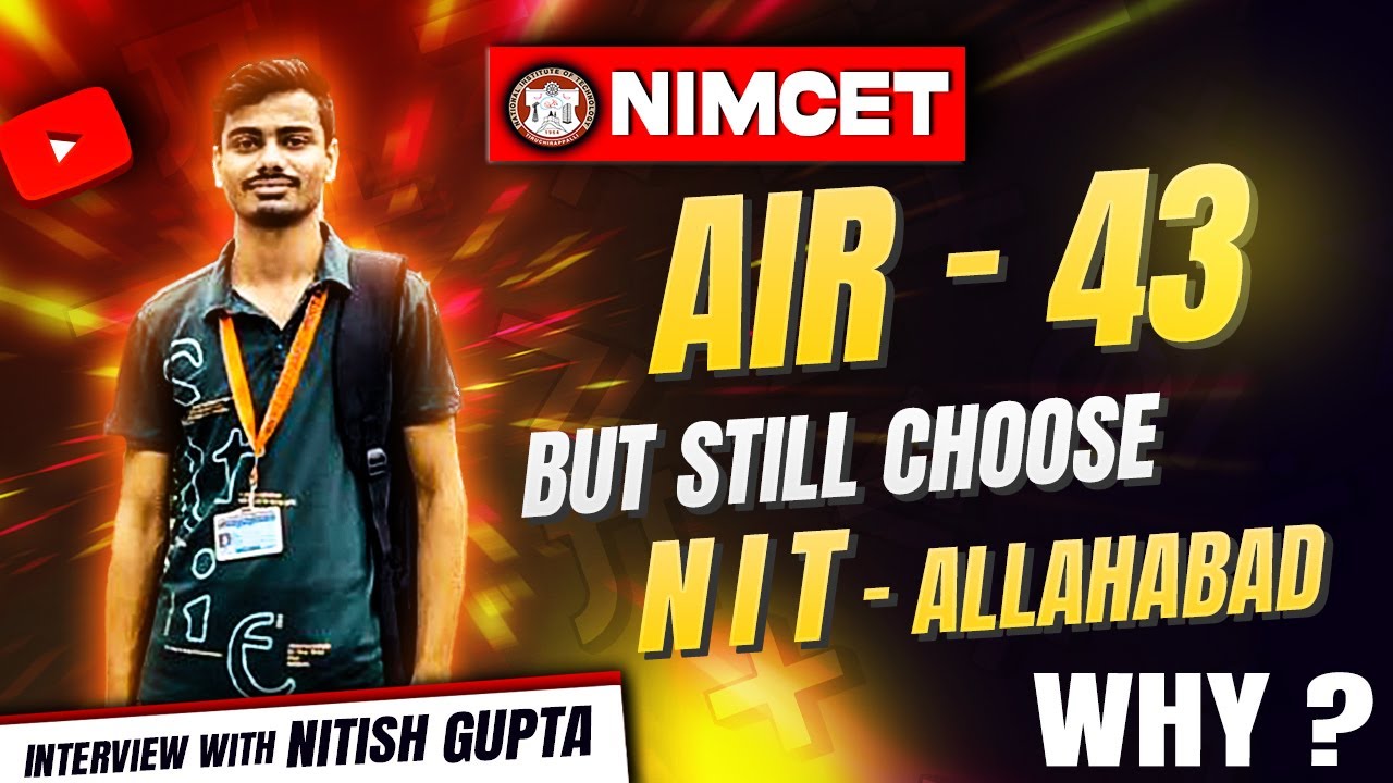 Air 43 | But Why Choose N.I.T. Allahabad ? | Interview | Topper Talks | #interview #air #toppertalk
