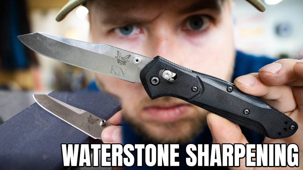 Stone Sharpening a Damaged Benchmade 940! - [SHADOW TECHNIQUE]