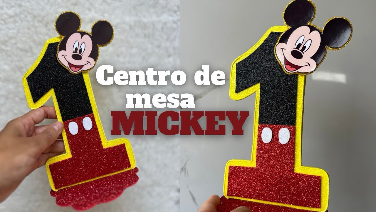 Idéia de centro de mesa para decoração do Mickey Mouse❤️
