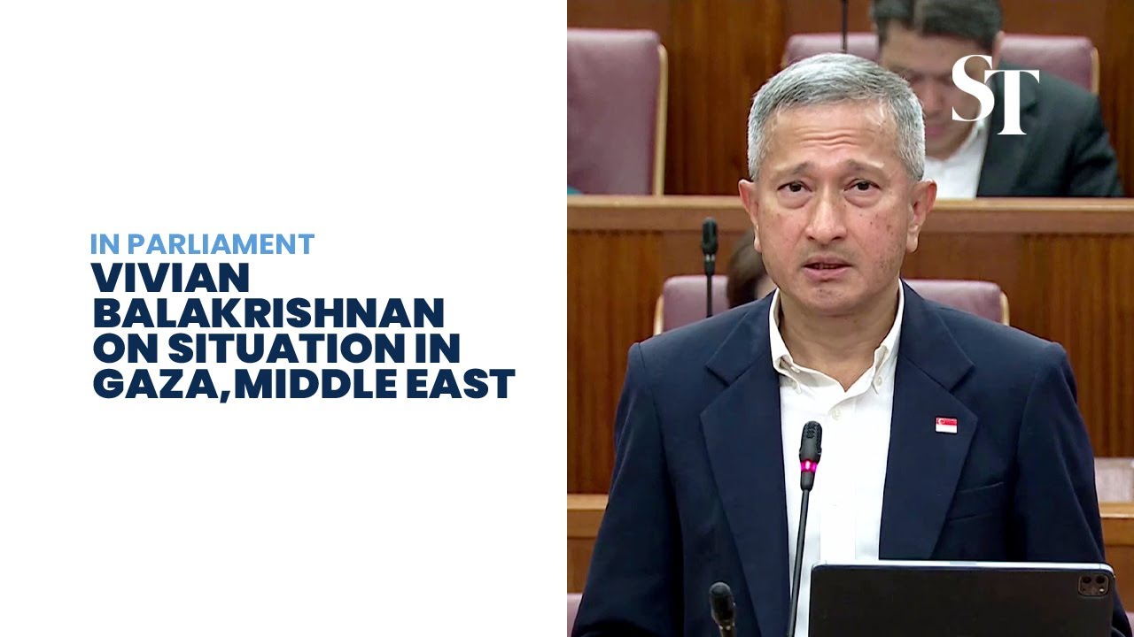 [FULL] Vivian Balakrishnan’s statement on Gaza, situation in Middle East
