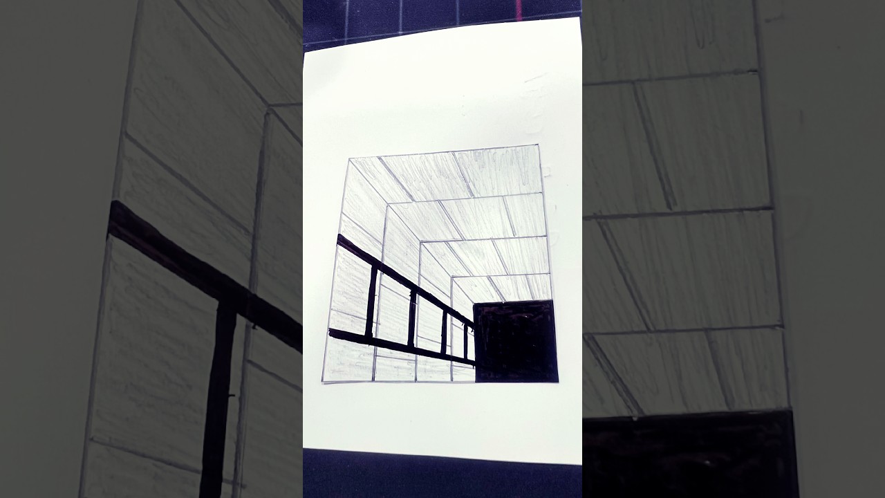 Easy 3d drawing on pencil for beginners 