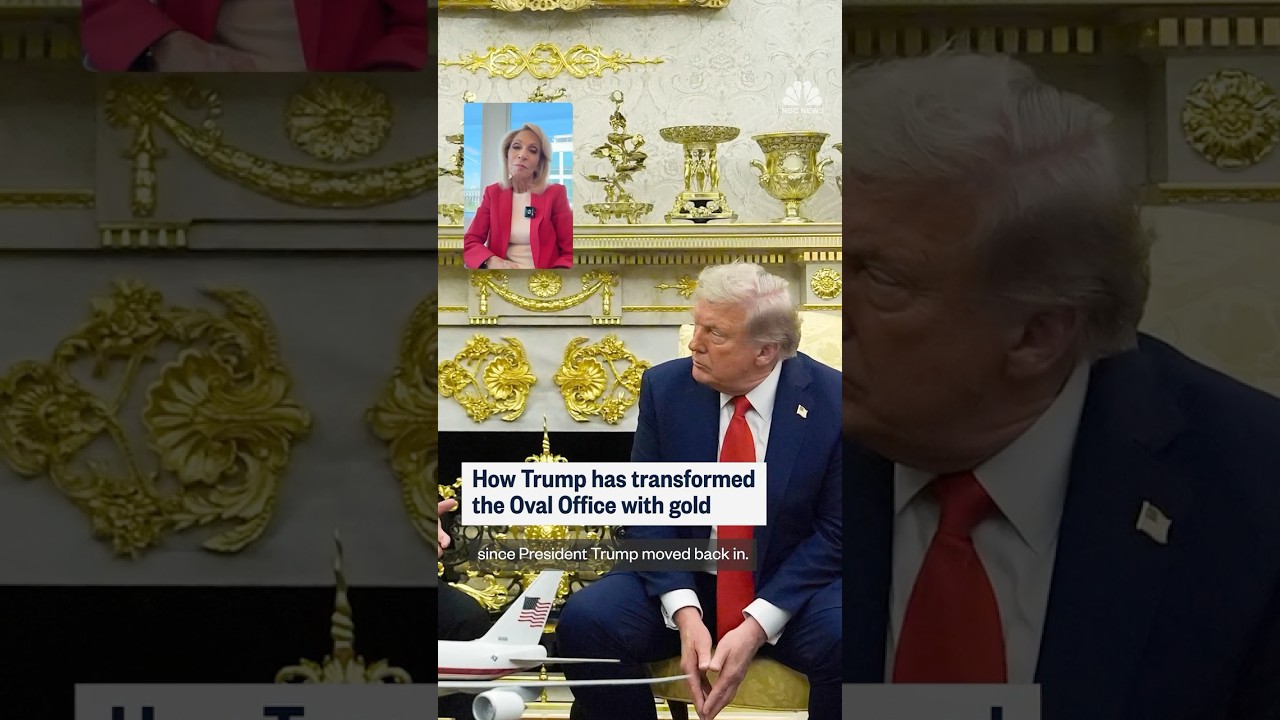 How Trump has transformed the Oval Office with gold