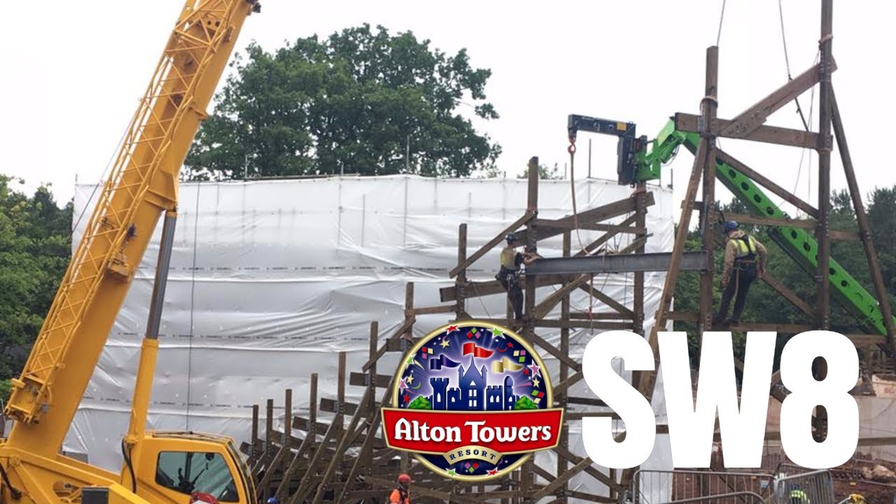 Alton Towers Wicker Man Construction Update - 21st July 2017