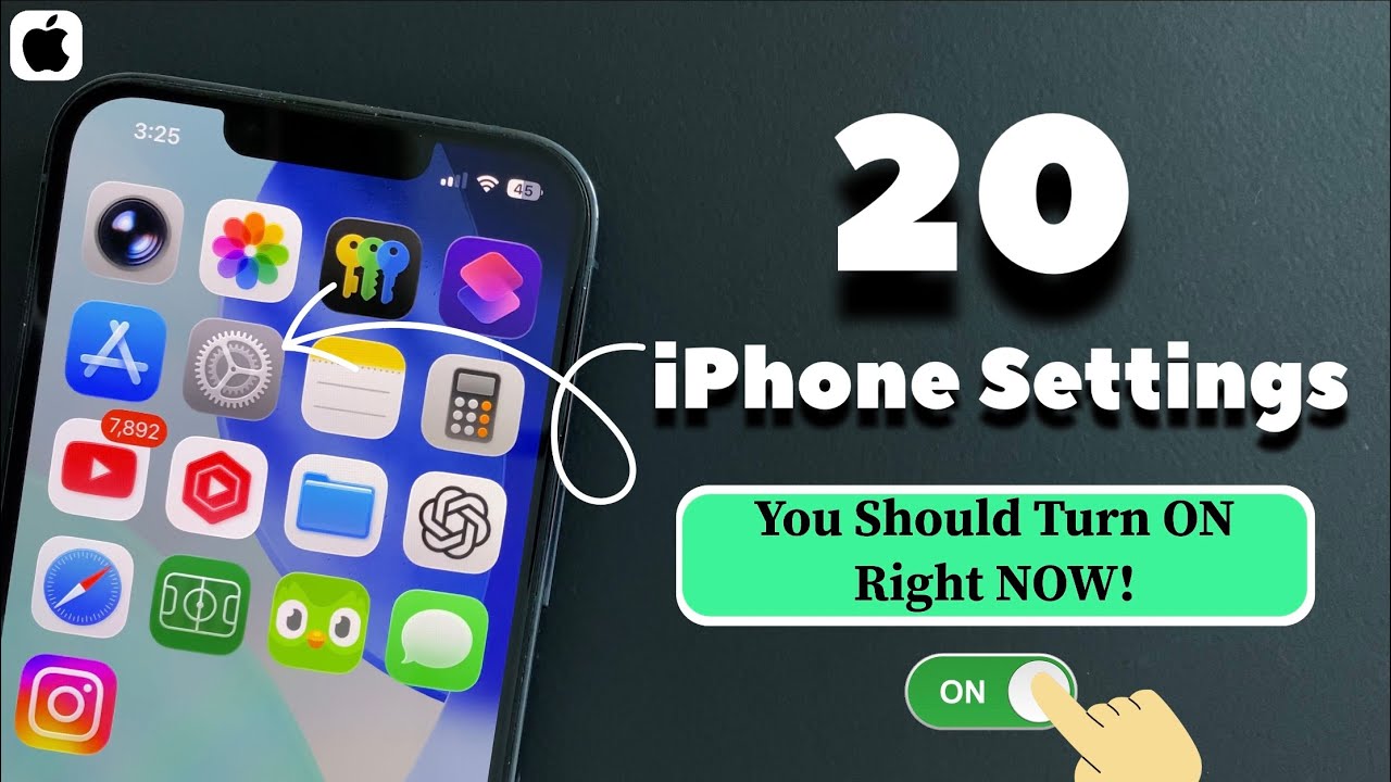 Turns On These 20 iPhone Settings Right Now