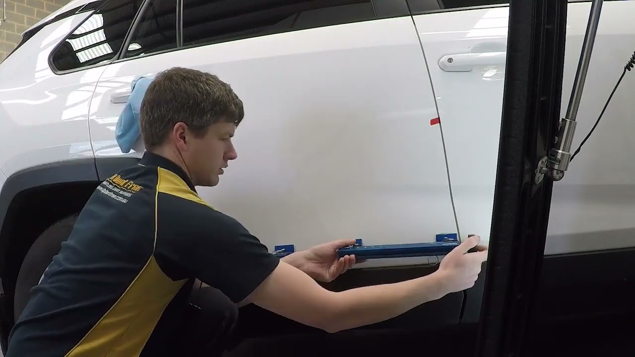 Bodyline door dent repaired.
