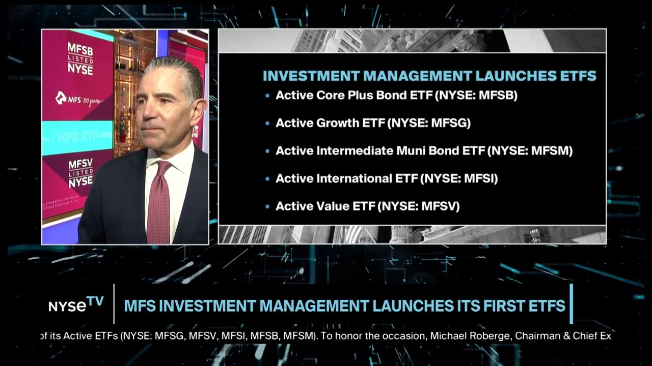 Michael Roberge, Chairman + CEO, MFS Investment Management joins NYSE TV Live