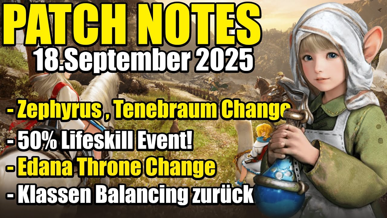 50% Lifeskill XP Event! | Grindspot Changes | BDO Patch Notes September 18, 2025