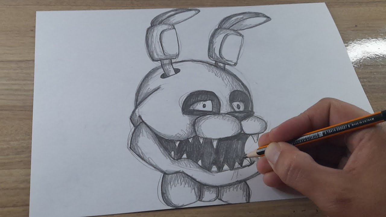 COMO DESENHAR O BONNIE DE FNAF