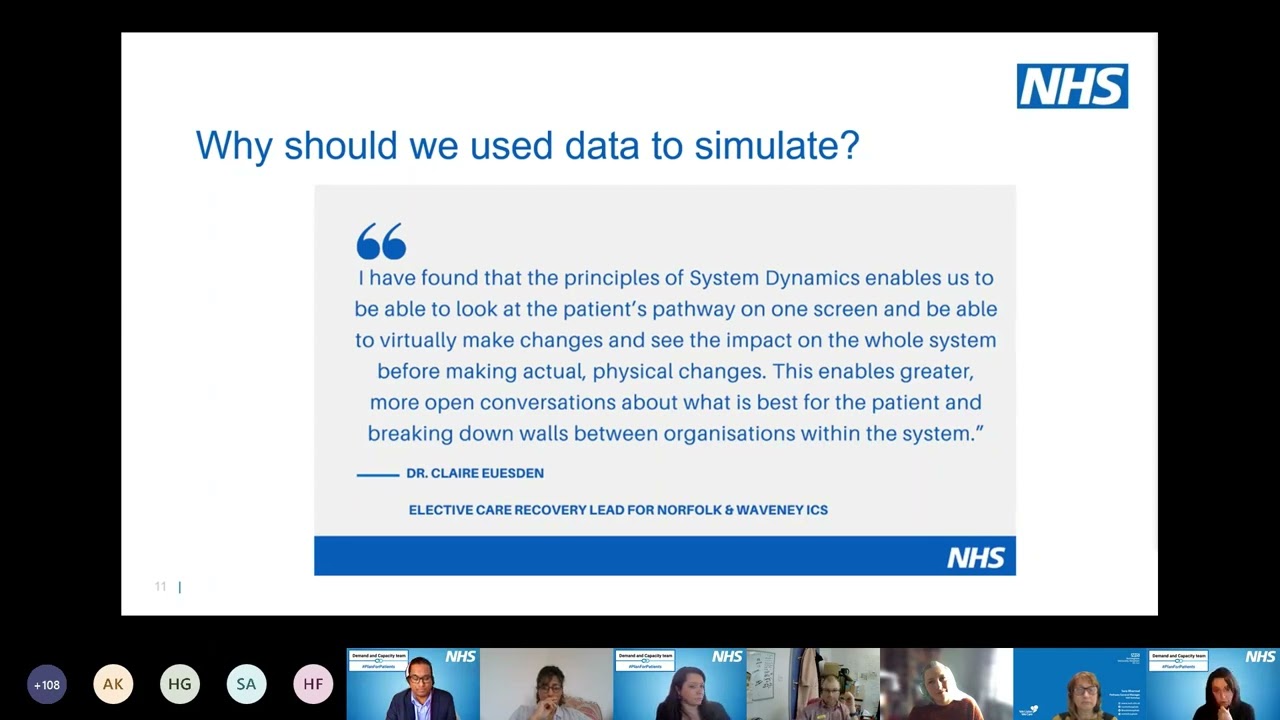 Demand and Capacity using system modelling approaches for ICSs