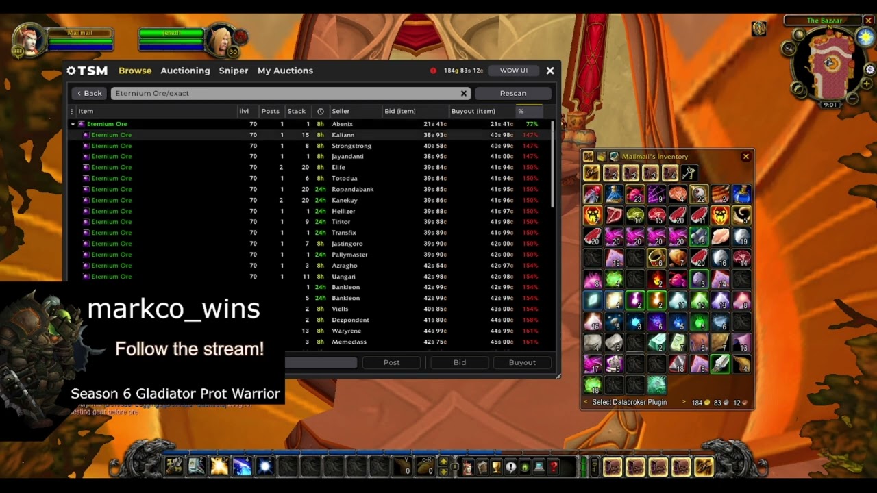 Quick Posting Tip for TSM and Auctioneer
