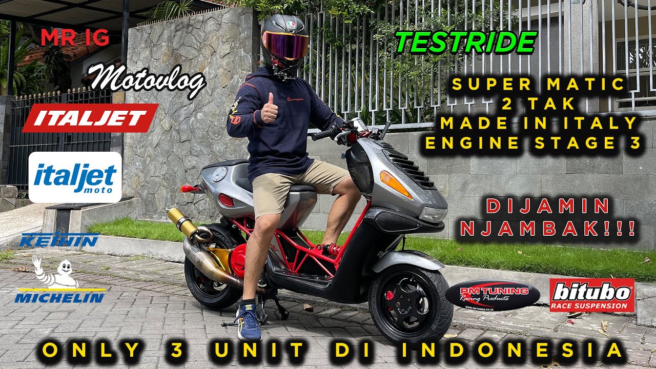 MOTOVLOG : #53 NYOBAIN SUPER MATIC 2 TAK MADE IN ITALY WITH PM TUNING ENGINE DARI INGGRIS