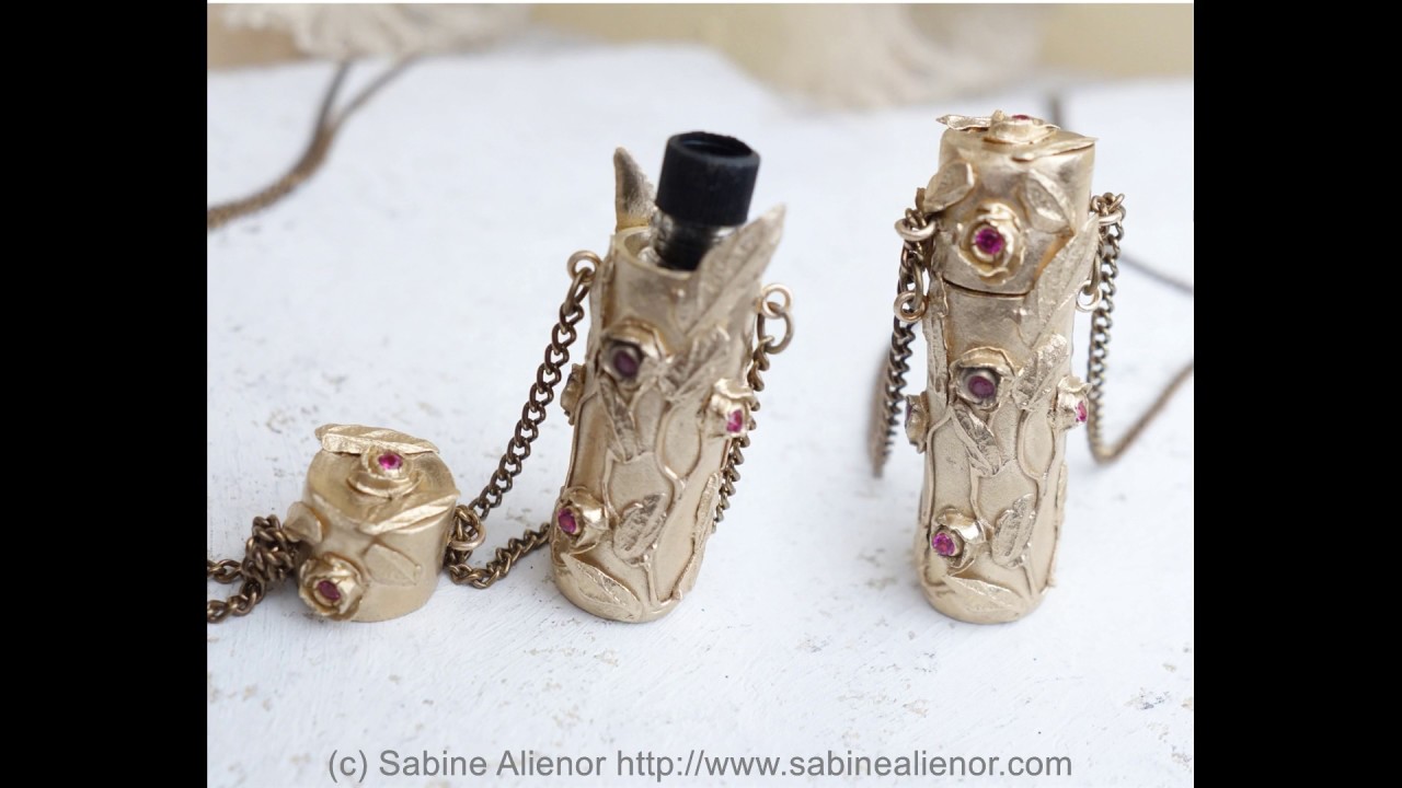 Cours de pâte d'argent - pâte de bronze - Réalisation d'un porte parfum. With english subtitle