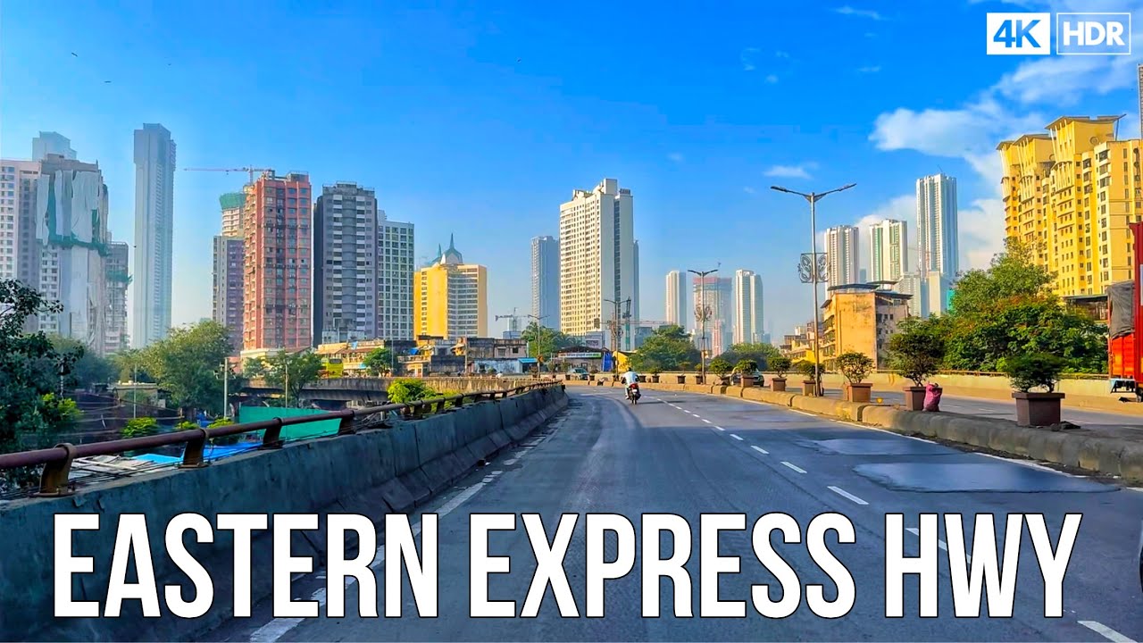 Eastern Express Highway Mumbai (EEH) Morning Ride [4KHDR]