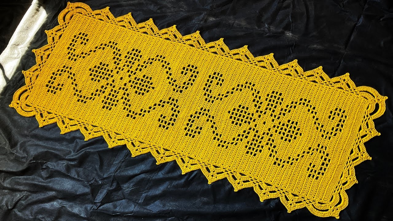PASSADEIRA CROCHET FILET #luizadelugh