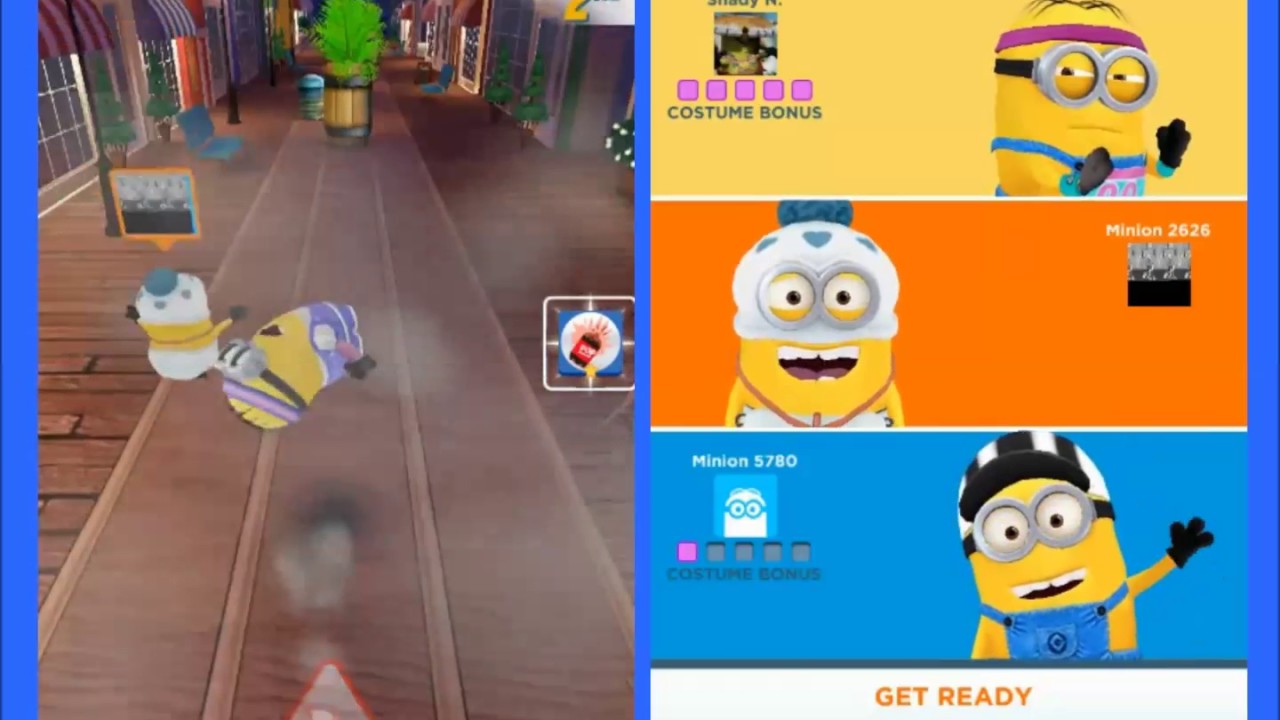 Despicable Me Minion Rush - Minion Races Versus #23 - Bratt's Workout vs Jogger