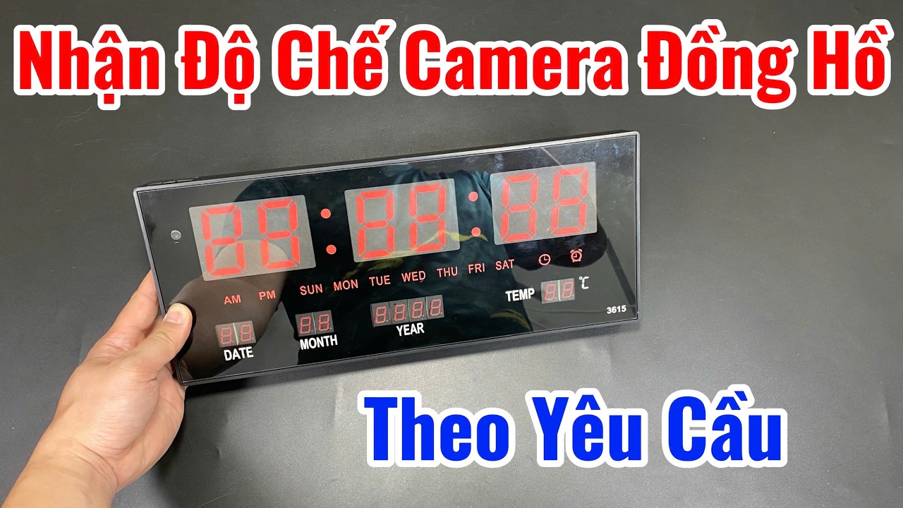 GIẬT MÌNH Phát Hiện Camera Siêu Nhỏ Giấu Kín Ngụy Trang Đồng Hồ Treo Tường Trong Nhà