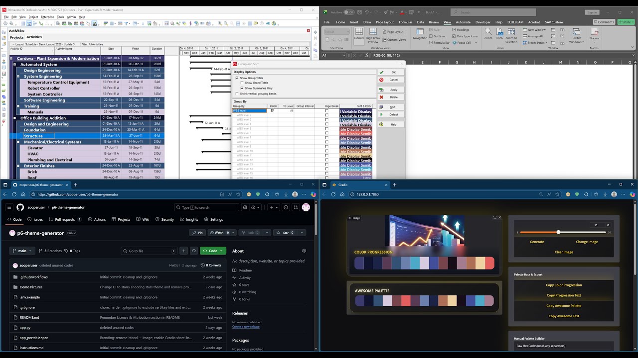 Primavera P6 Script Extended Functionality