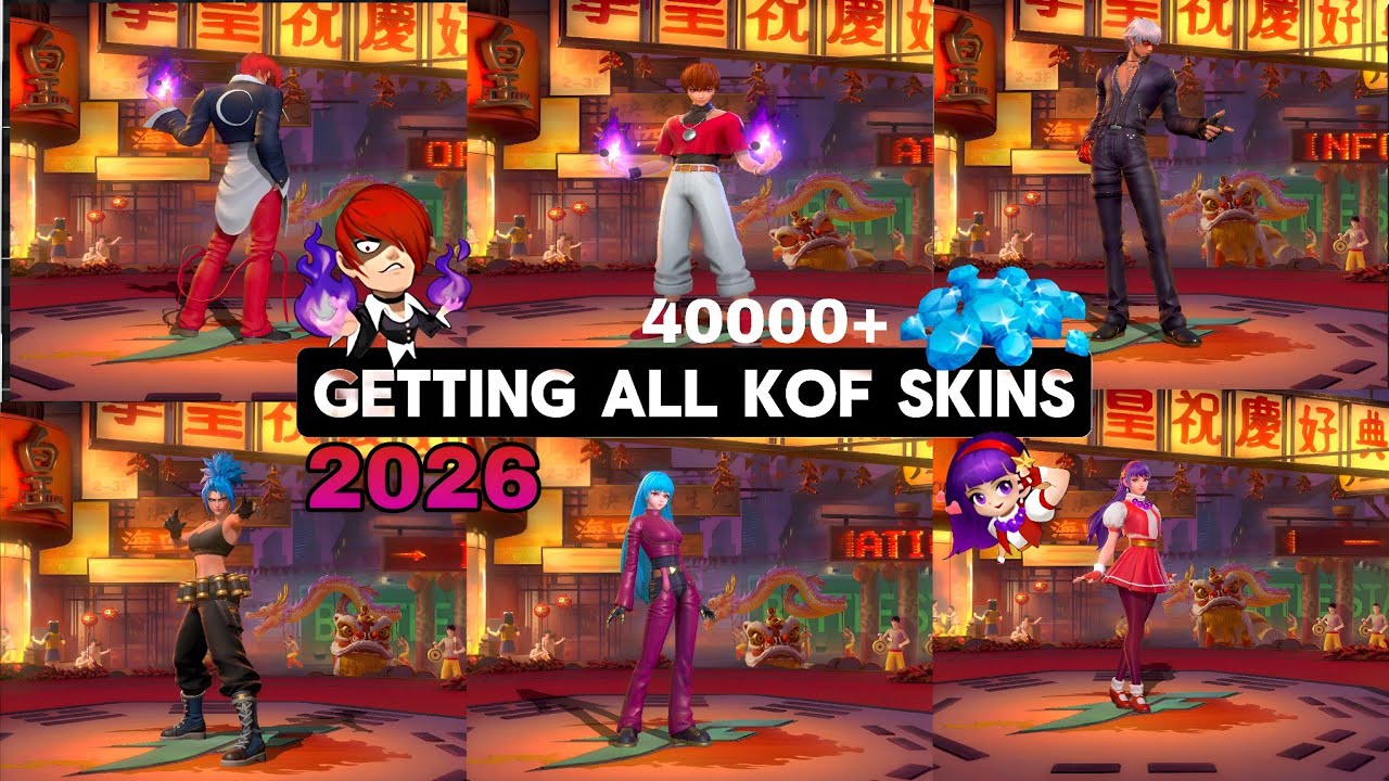 SPENDING 40,000+DIMONDS FOR PURCHASING ALL KOF SKINS | MLBB KOF 2026