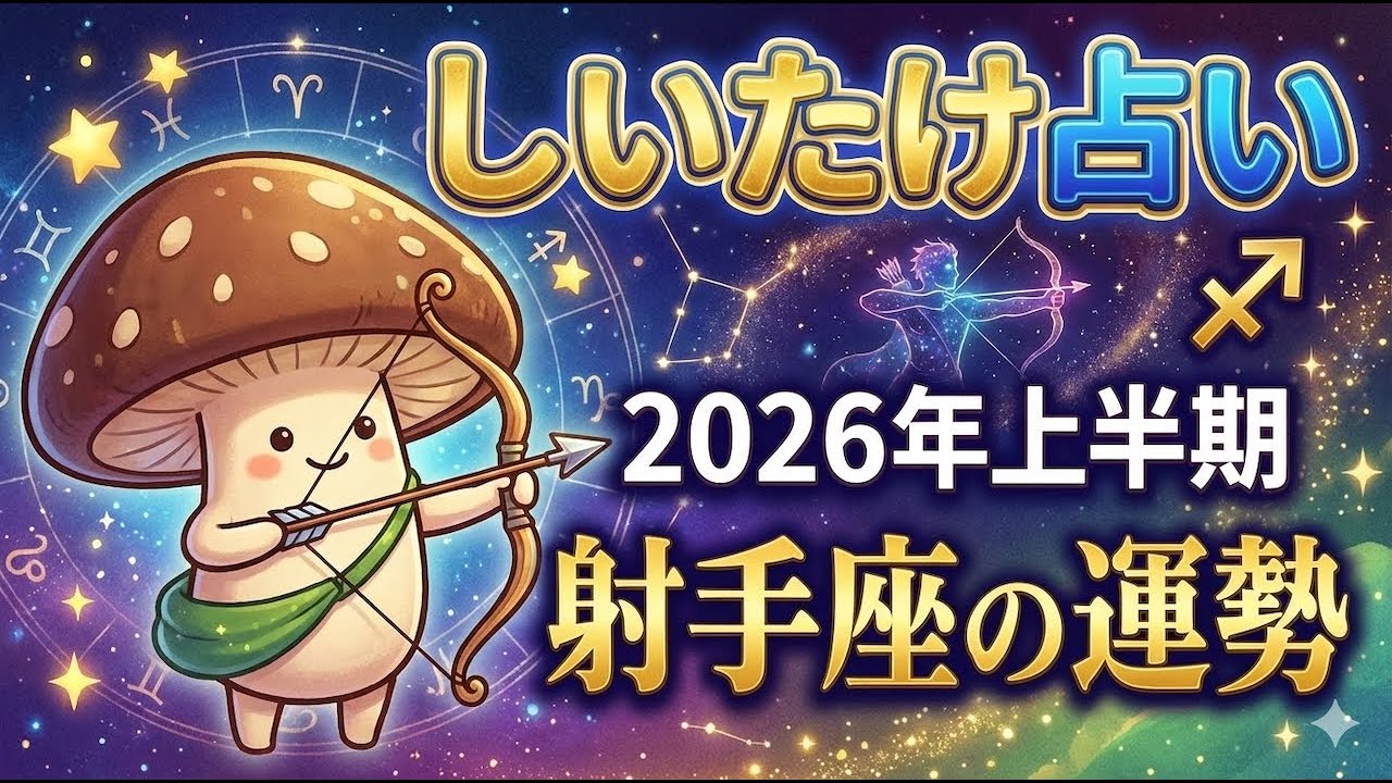 しいたけ占い２０２６上半期射手座の運勢は！？