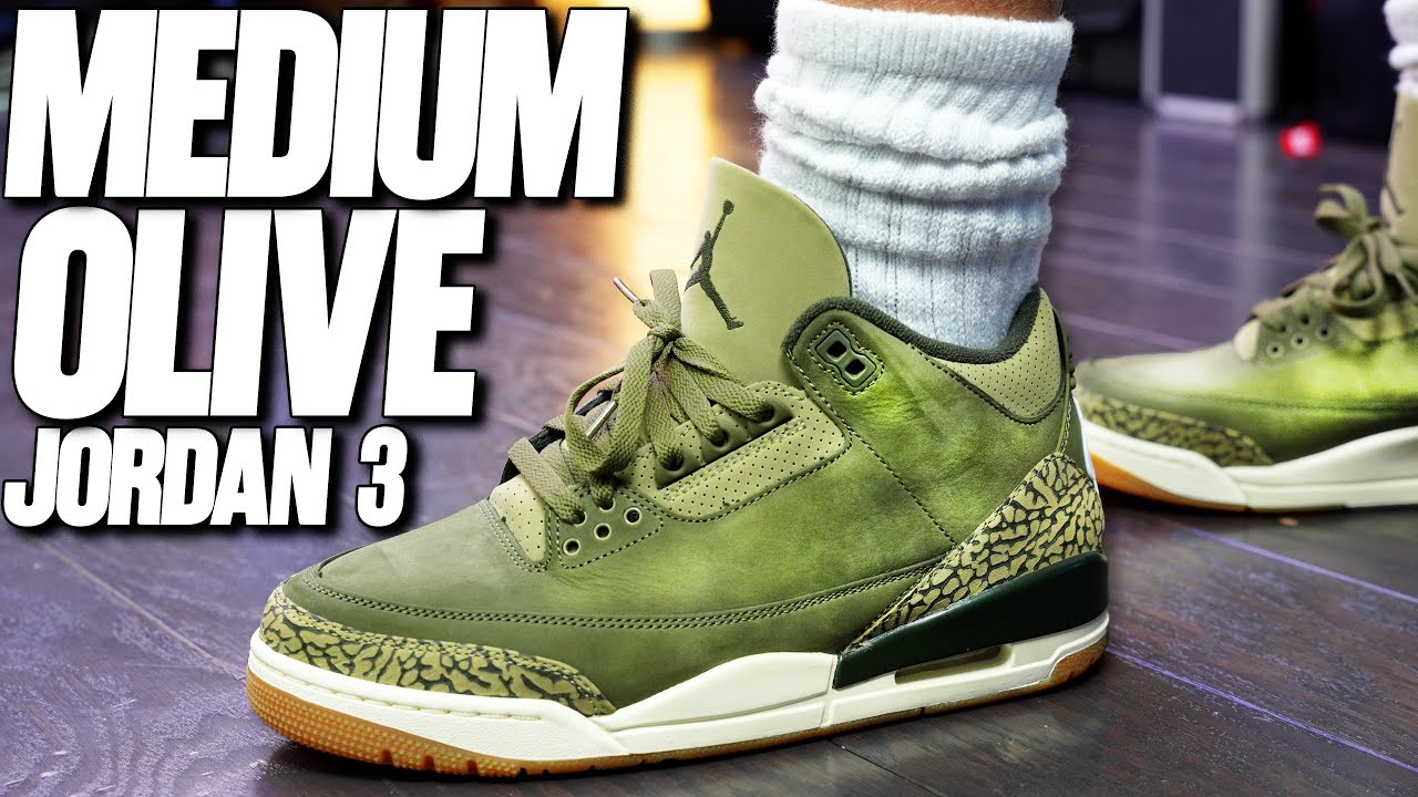 Обзор Air Jordan 3 Medium Olive «Family Affiar»