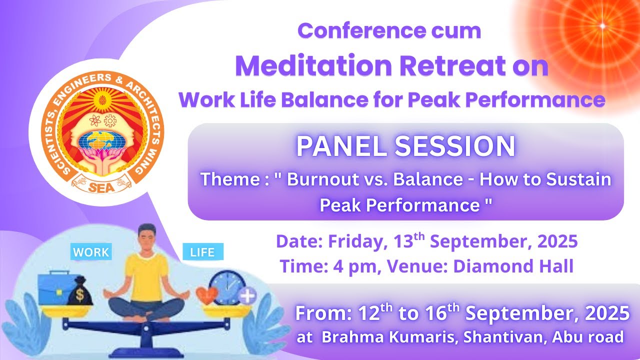 LIVE: Panel Discussion (Topic: Burnout vs. Balance-How to Sustain Peak Performance) ,13/9/2025, 4 PM