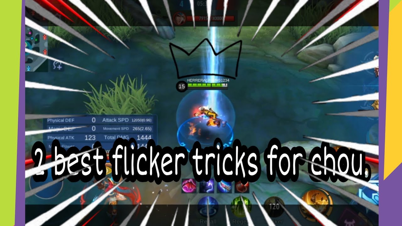 These are the two best flicker tricks for chou 🔥👍 | Mobile Legends