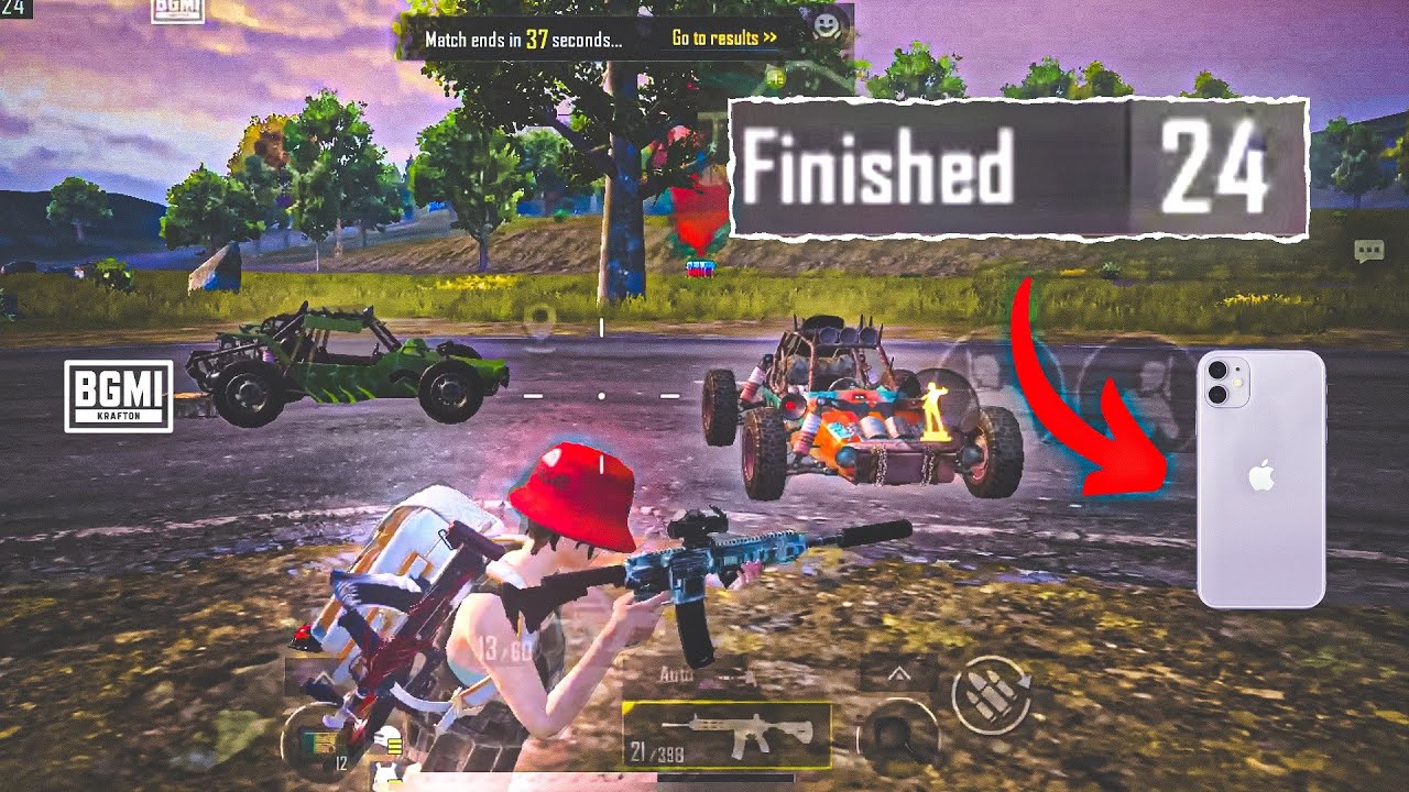 Solo vs Squad Gameplay | Iphone 11 BGMI 24 Finishes Gameplay | 5 Fingers + Gyroscope | Samar Playz
