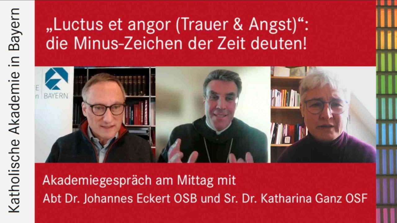 Abt Dr. Johannes Eckert OSB und Sr. Dr. Katharina Ganz OSF: die Minus-Zeichen der Zeit deuten!