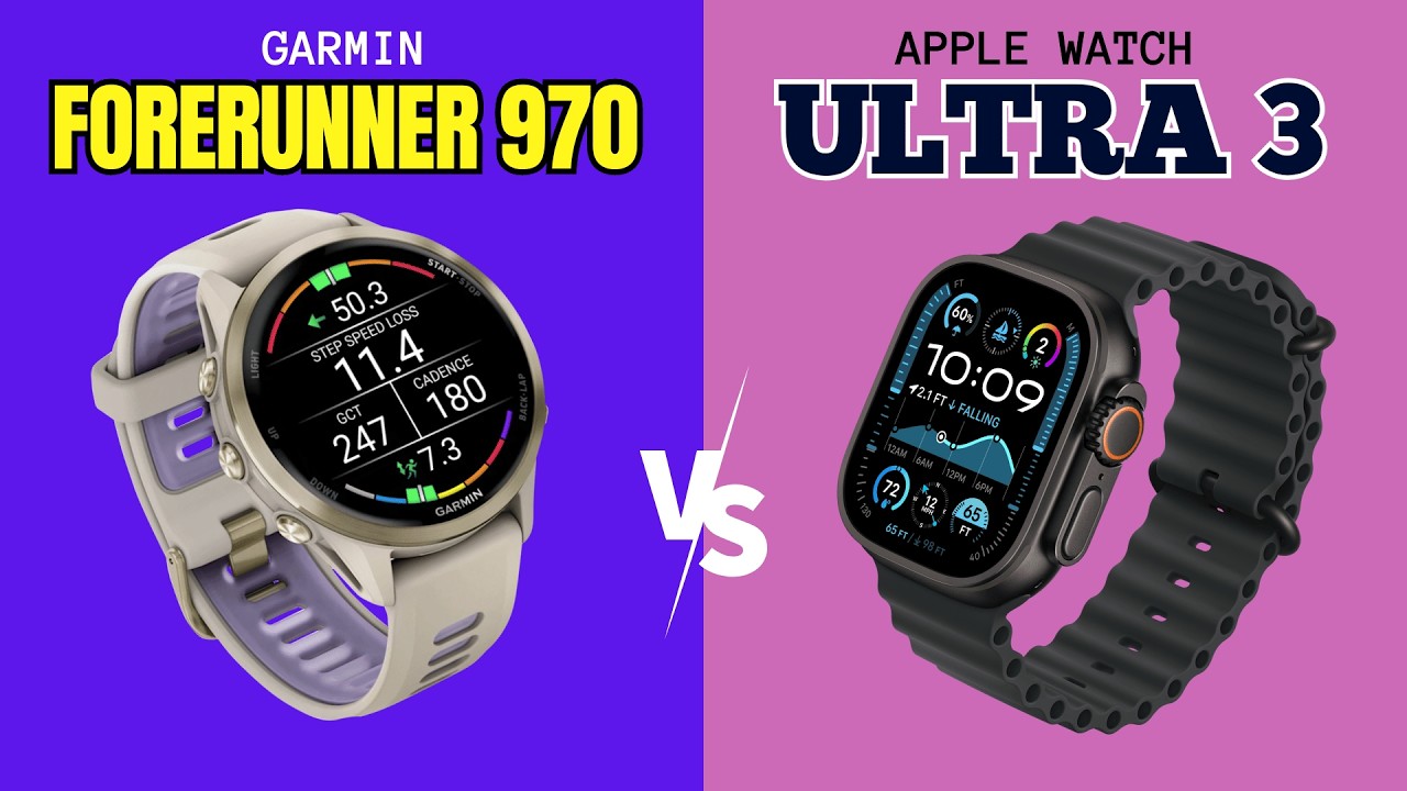 garmin forerunner 970 VS apple watch ultra 3