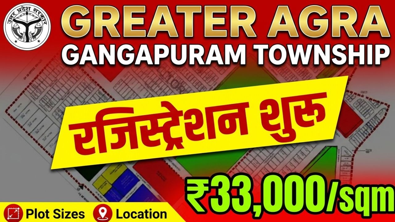Greater Agra Gangapuram Township Registration Started | Plot Price, Map, Eligibility & Details | ADA