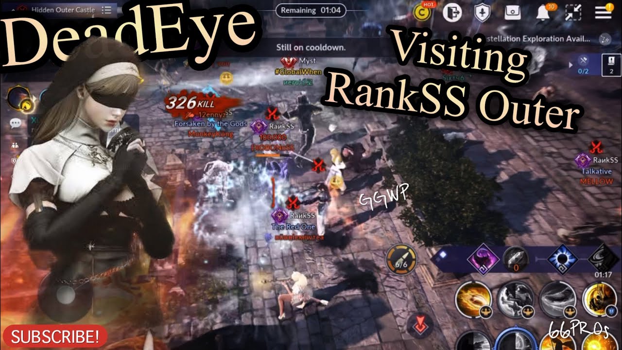 Black Desert Mobile, How about Deadeye in Massive PVP ?, Visiting RankSS Outer💥, GGWP🐡