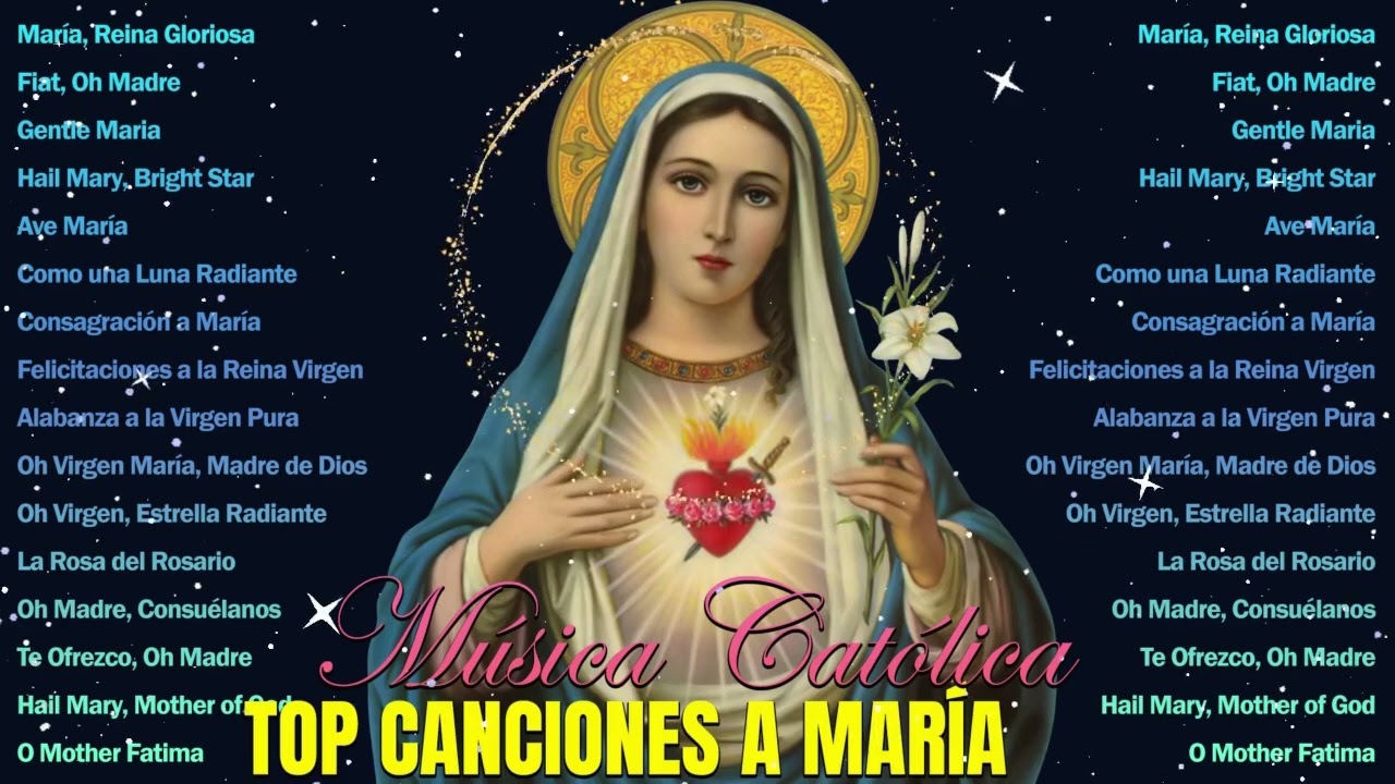 María, Reina Gloriosa ✝️✝️  20 Canciones a la Virgen María que Tocarán tu Corazón