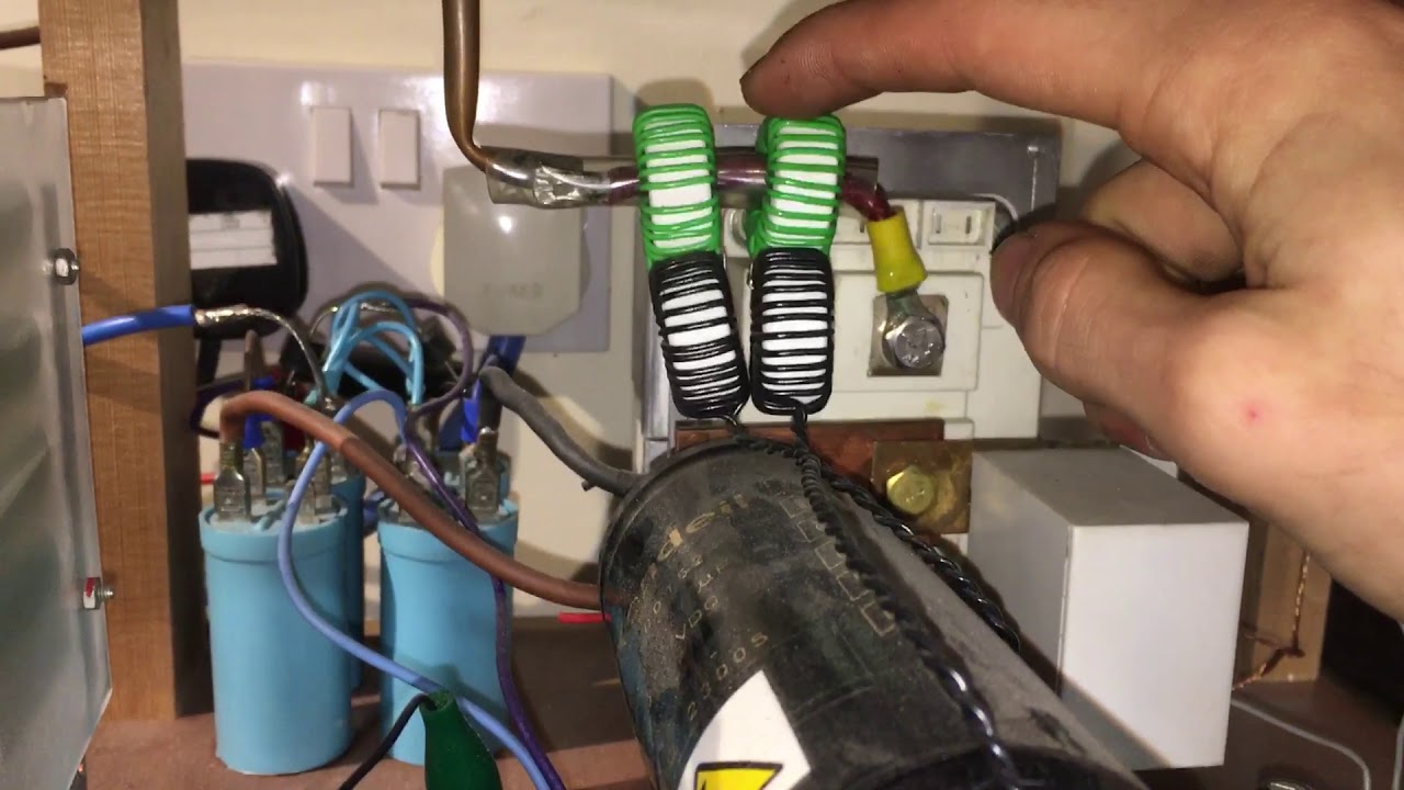 Halfbridge Tesla coil setup overview