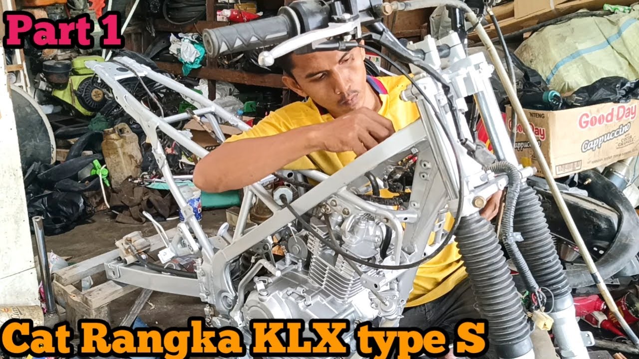 Repaint Rangka motor KLX 150 type S