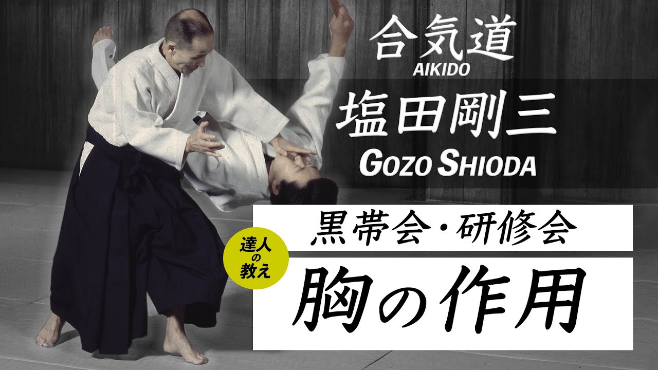 塩田剛三 黒帯会・研修会「胸の作用」 AIKIDO GOZO SHIODA 達人の教え 達人の技