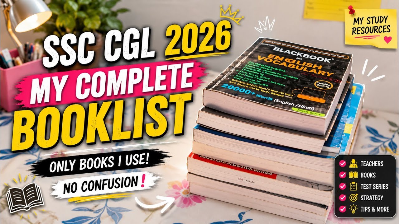 SSC CGL 2026: Books, Test Series & Teachers I Follow 🔥#ssc #sscbooks #teacher #strategy #testseries
