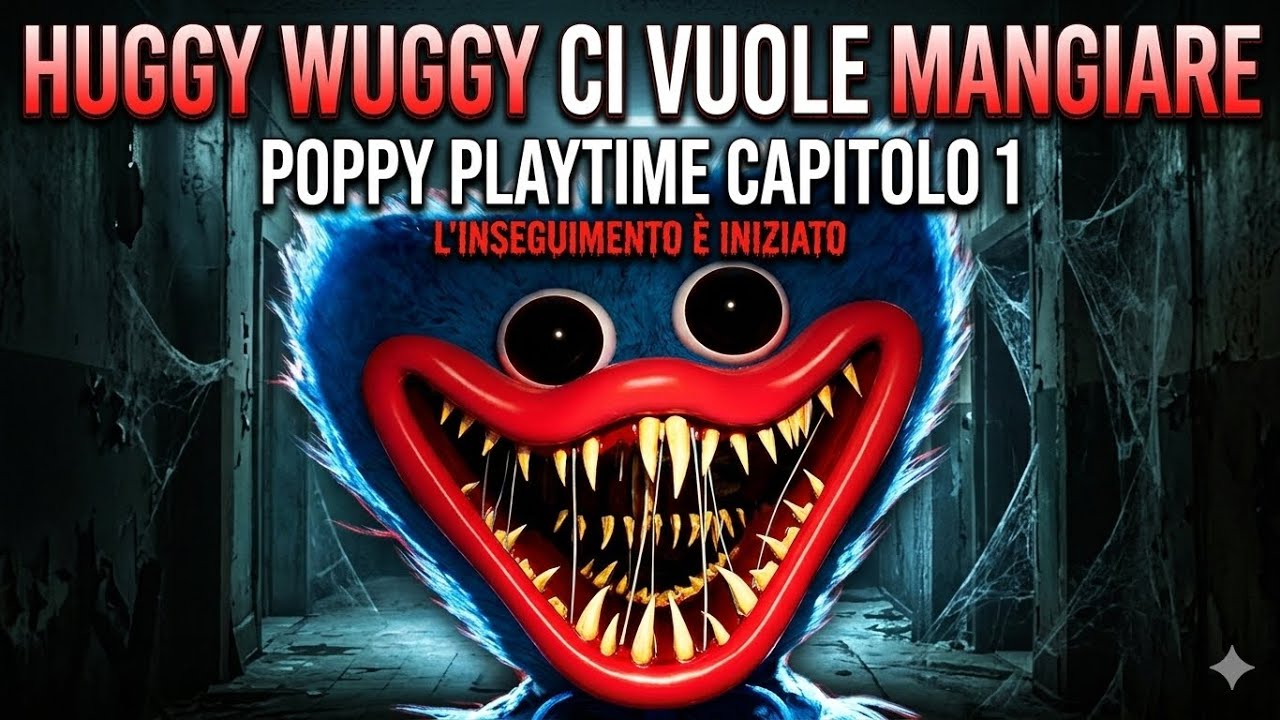Huggy Wuggy ci vuole mangiare | Poppy Playtime Chapter 1 ITA