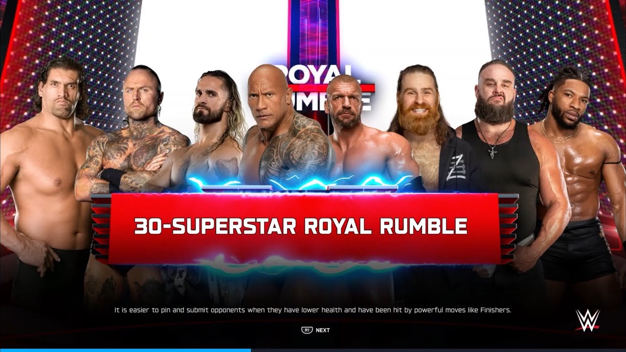 30-Man Royal Rumble Match - WWE 2K25 Gameplay (PS5)