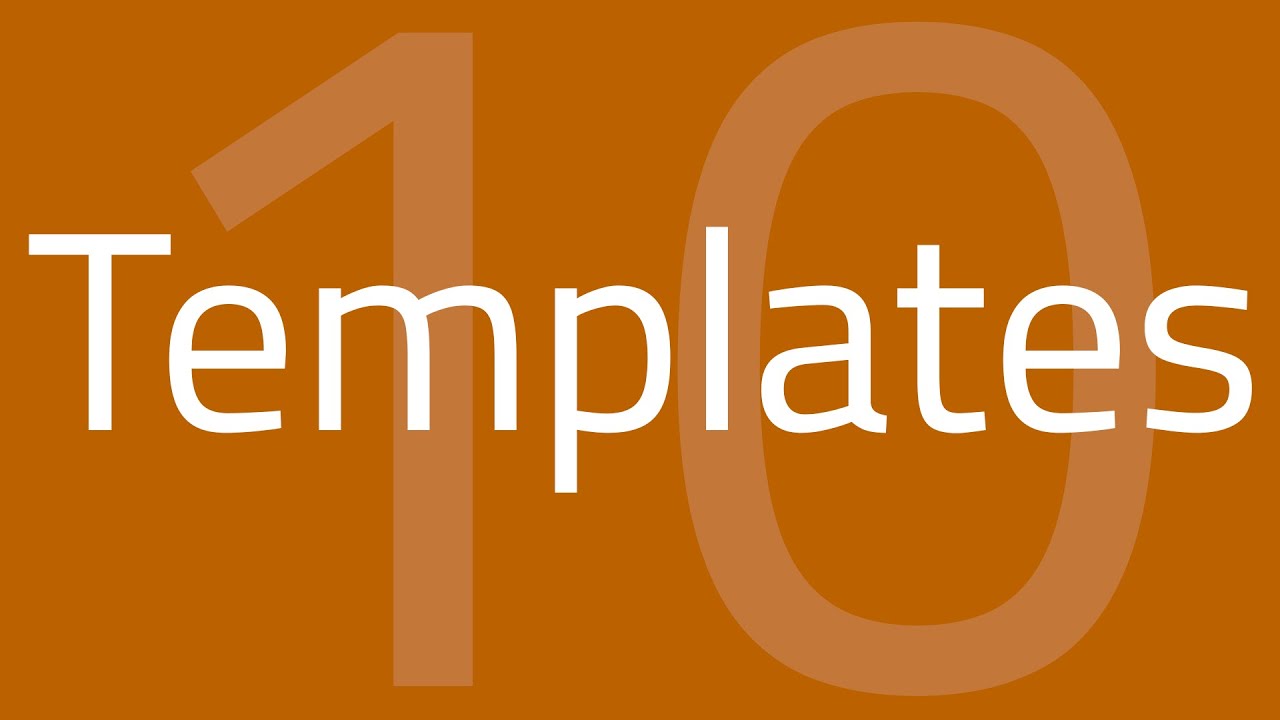 10. Templates | Data Structures | FCIS ASU