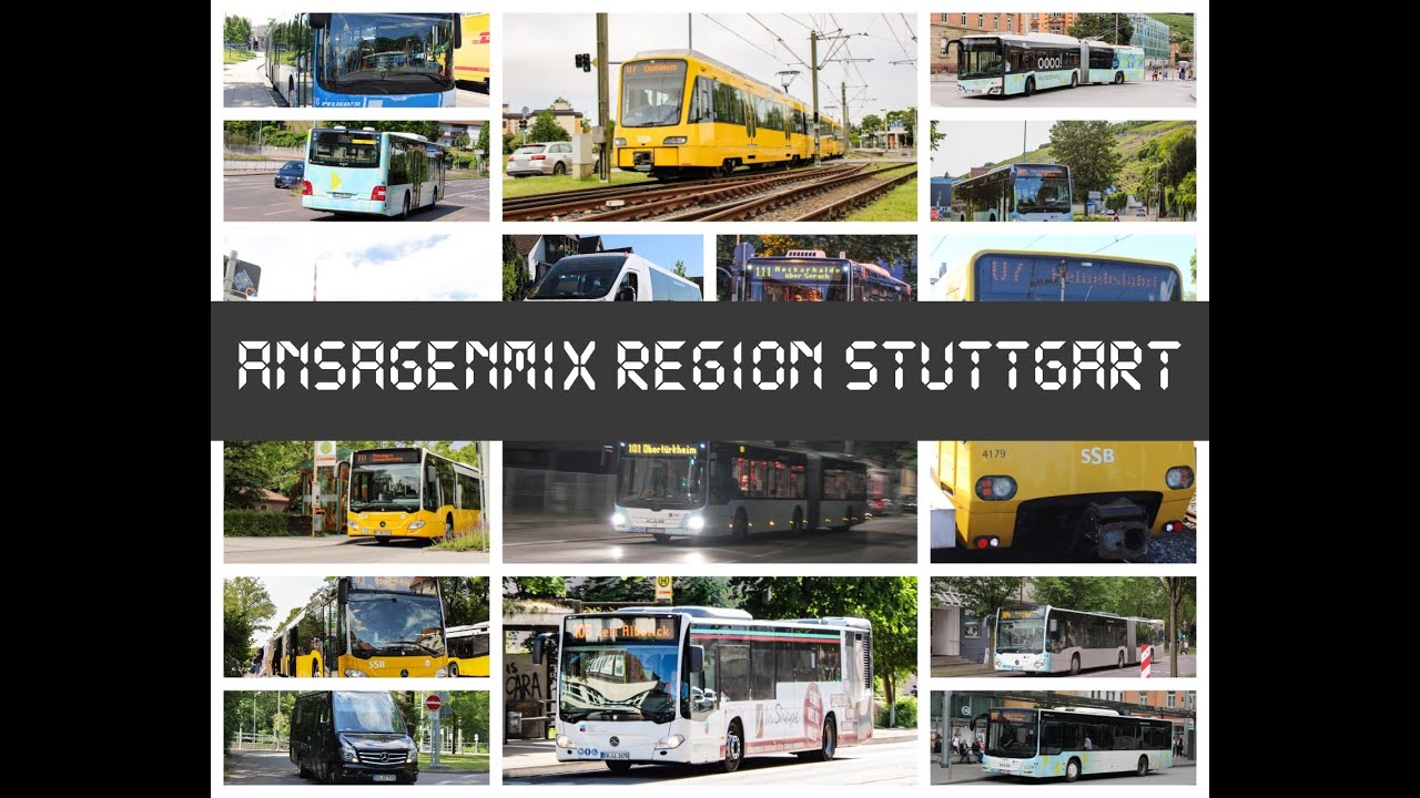 Haltestellenansagen Bus& Bahn Region Stuttgart|Part 1