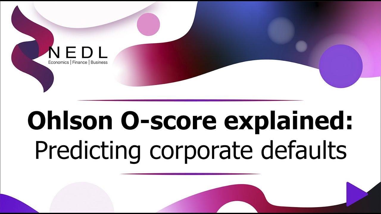 Объяснение O-score Ольсона: прогнозирование корпоративных дефолтов