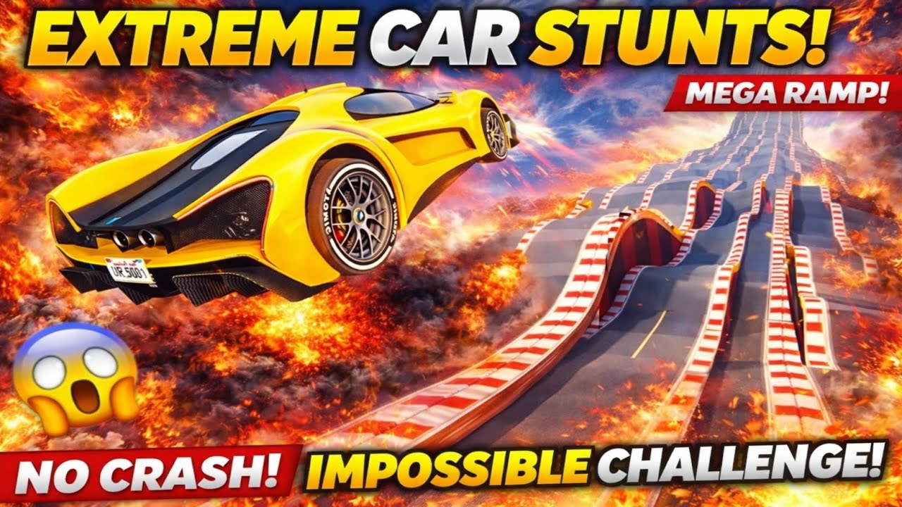 Extreme Car Driving Simulator Gameplay 🔥 Crazy Stunts, Mega Ramp Jumps & High Speed Driving