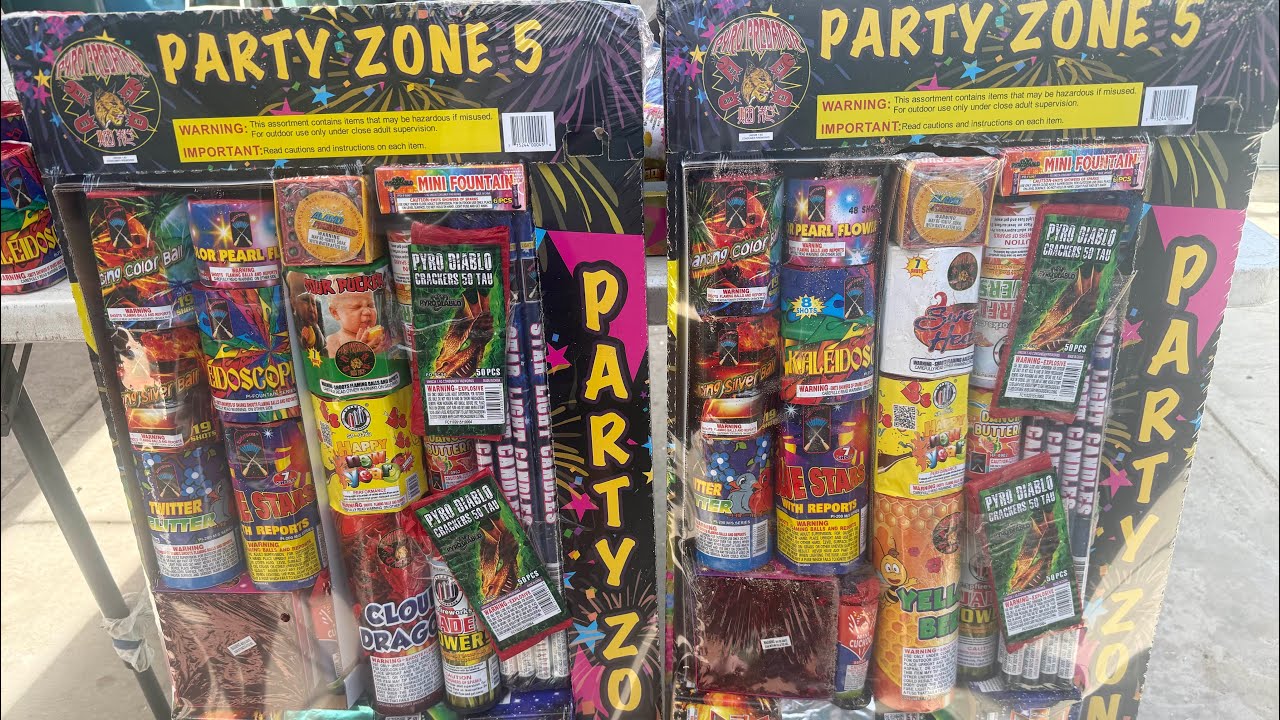 Party Zone 5 Firework Assortment Unboxing Black Box New 2026 best bang for your buck 