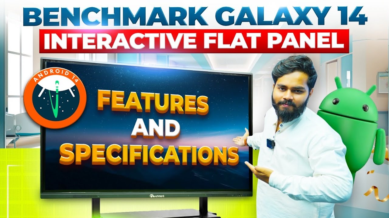Benchmark Galaxy 14 Digital Board 🔥| Android 14 Smart Panel Demo & Price | 75 Inch Interactive Board