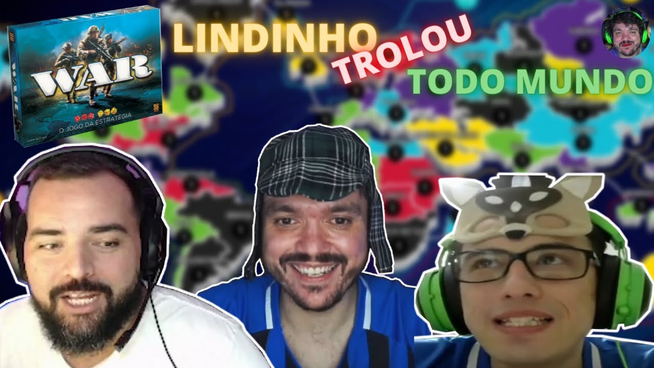Gaules jogando WAR com os Patetas e o Chat - A partida mais engraçada de todas