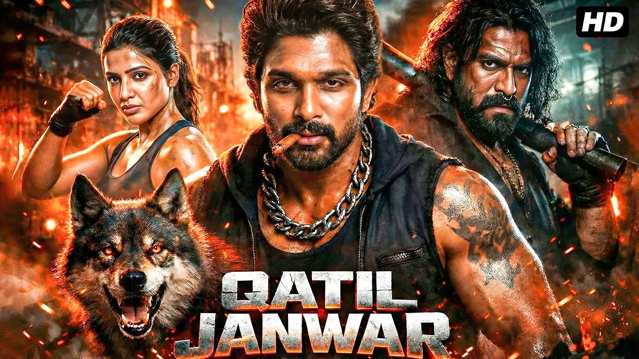 Qatil Janwar (Hindi Dubbed) | Allu Arjun & Samantha South New 2026 Superhit Action Full HD Movie